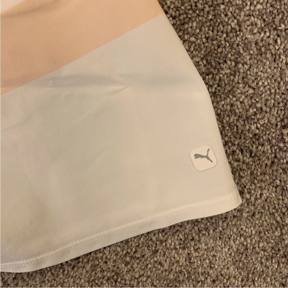 Puma Womens Powershape Striped Golf Tennis Skort Rose White Size XXL Long NWT$75 - Picture 3 of 12